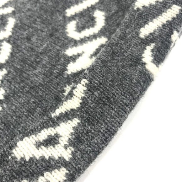 BALENCIAGA 633717 Accessories Beanies Hats Knit hat Knit cap gray/White main image 12